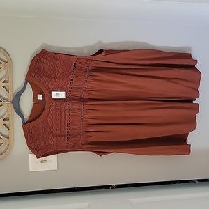 NWT rust color sleeveless dress shirt from Old Navy 4x